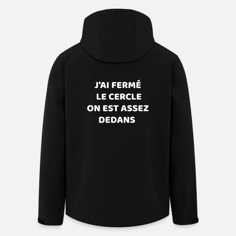 J'ai Fermé Le cercle - Veste softshell homme en polyester recyclé Stanley/Stella - noir