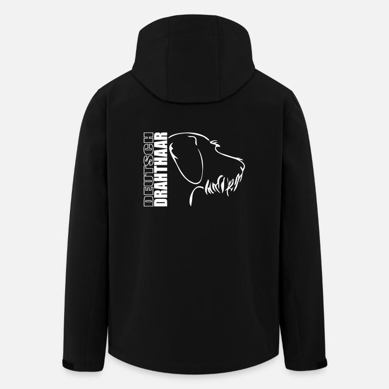 DEUTSCH DRAHTHAAR PROFIL - Recycelte Männer Softshell-Jacke von Stanley/Stella - Schwarz
