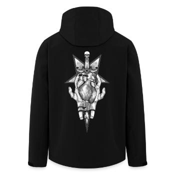 Aching Heart - Version noire - Veste softshell homme en polyester recyclé Stanley/Stella - noir - Dos - AI Model Male 185 light (185cm)