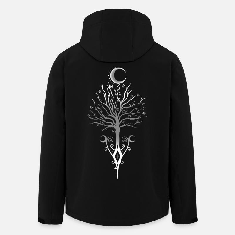 Okkulter Mondbaum Dunkler Herbst - Recycelte Männer Softshell-Jacke von Stanley/Stella - Schwarz