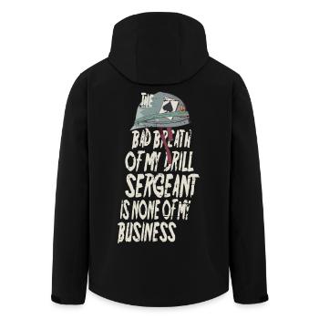 Sergent instructeur Mauvaise haleine - Veste softshell homme en polyester recyclé Stanley/Stella - noir - Dos - AI Model Male 185 light (185cm)