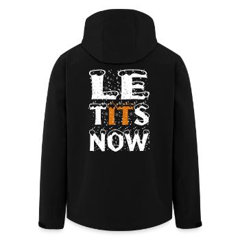 Joyeux Noël 2023 - Que la neige dise - Veste softshell homme en polyester recyclé Stanley/Stella - noir - Dos - AI Model Male 185 light (185cm)