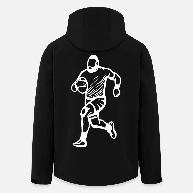 Rugby player - Men’s Recycled Softshell Jacket by Stanley/Stella - black