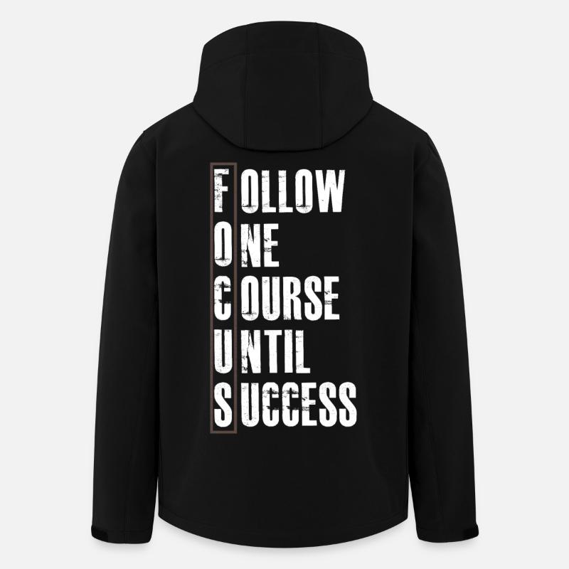 Suivez un cap jusqu’au succès - Veste softshell homme en polyester recyclé Stanley/Stella - noir
