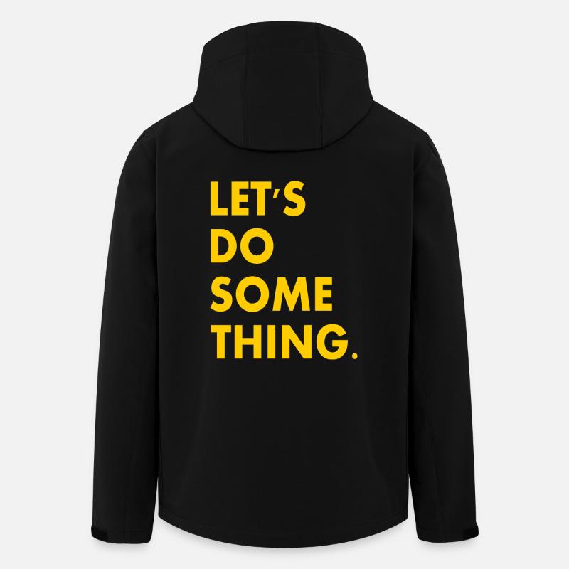 let's do something - Recycelte Männer Softshell-Jacke von Stanley/Stella - Schwarz