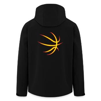 Basket-ball! BBall! Streetball! NBA! - Veste softshell homme en polyester recyclé Stanley/Stella - noir - Dos - AI Model Male 185 light (185cm)