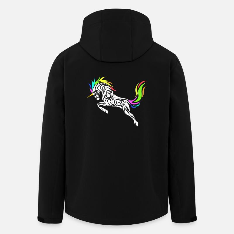 STYLISH LICORNE - Men’s Recycled Softshell Jacket by Stanley/Stella - black