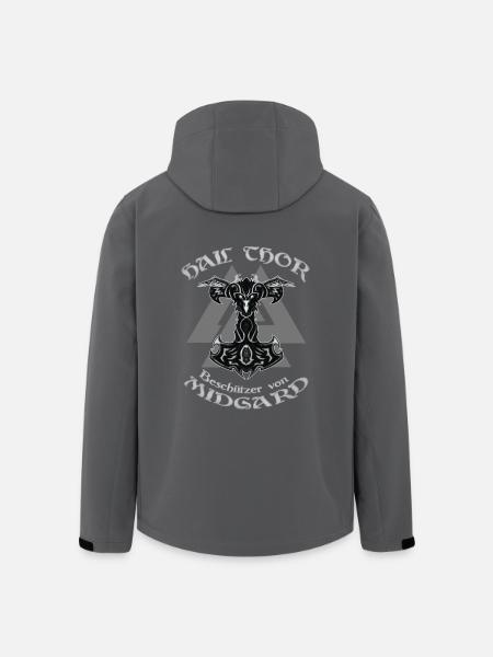 HAIL THOR - Recycelte Männer Softshell-Jacke von Stanley/Stella - Schwarz