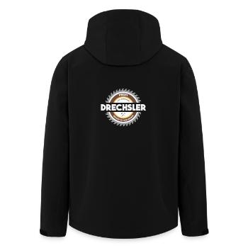Drechsler Beruf - Geschenk - Recycelte Männer Softshell-Jacke von Stanley/Stella - Schwarz - Hinten - AI Model Male 185 light (185cm)