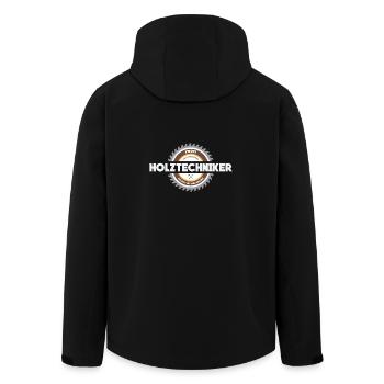 Holztechniker Beruf - Geschenk - Recycelte Männer Softshell-Jacke von Stanley/Stella - Schwarz - Hinten - AI Model Male 185 light (185cm)
