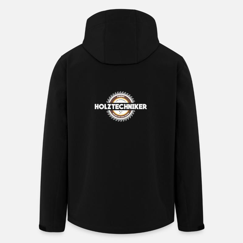Holztechniker Beruf - Geschenk - Recycelte Männer Softshell-Jacke von Stanley/Stella - Schwarz