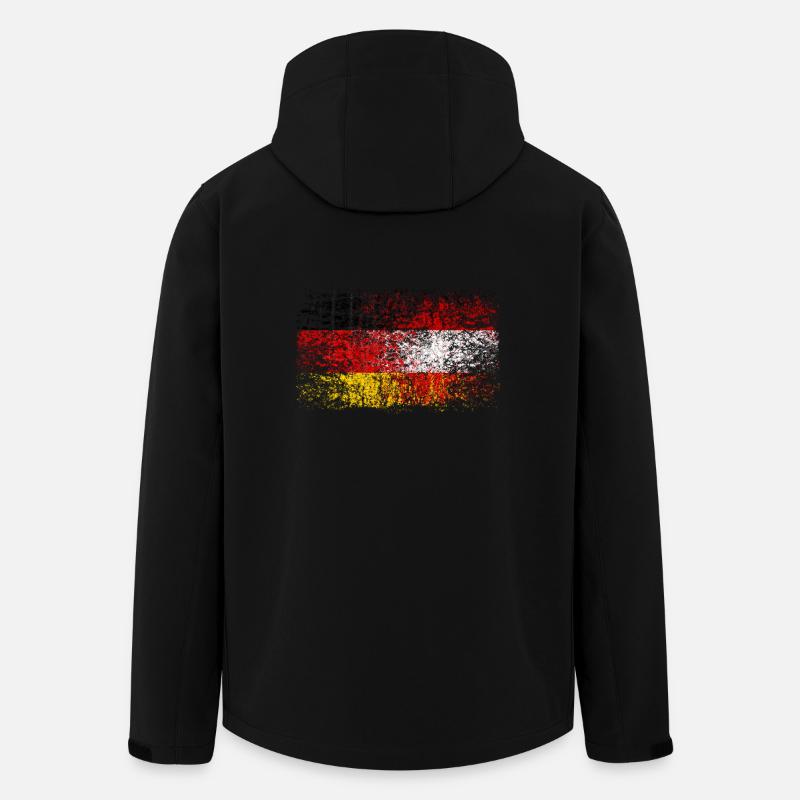 Germany Austria 002 AllroundDesigns - Men’s Recycled Softshell Jacket by Stanley/Stella - black