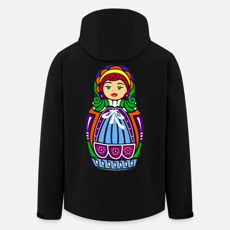 Matroschka-Puppe - Recycelte Männer Softshell-Jacke von Stanley/Stella - Schwarz