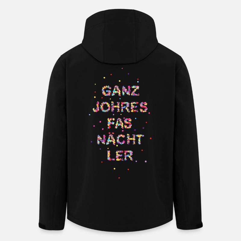 Ganzjohersfasnächtler - Recycelte Männer Softshell-Jacke von Stanley/Stella - Schwarz