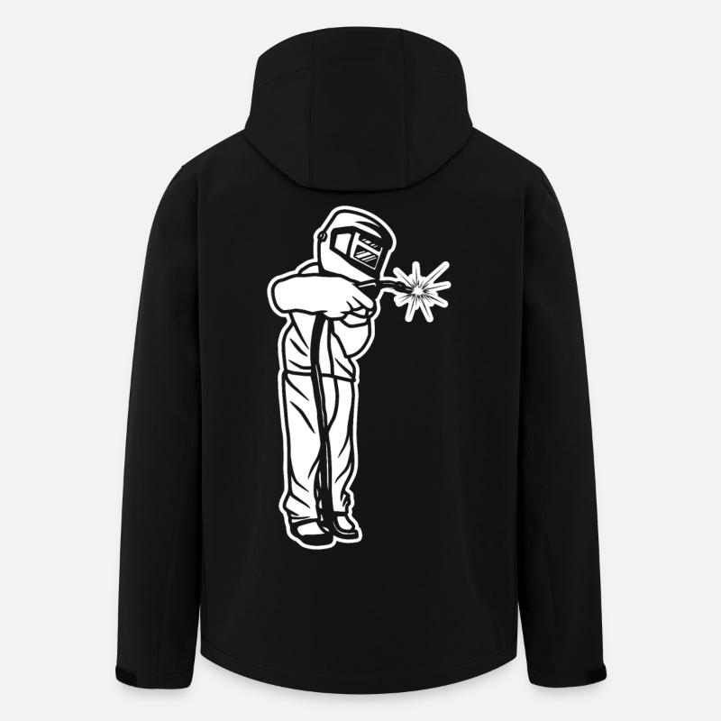 Schweißer Kind - Recycelte Männer Softshell-Jacke von Stanley/Stella - Schwarz