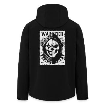 Wanted Skull Pullover Hoodie Poster - Veste softshell homme en polyester recyclé Stanley/Stella - noir - Dos - AI Model Male 185 light (185cm)