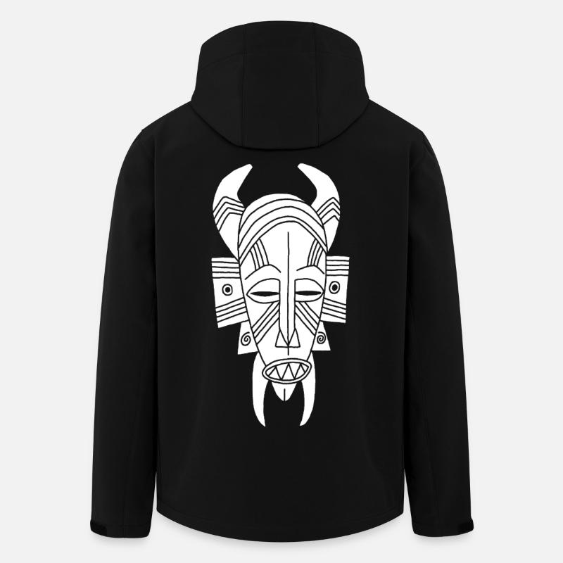 Démon blanc africain - Veste softshell homme en polyester recyclé Discoverer Stanley/Stella - noir