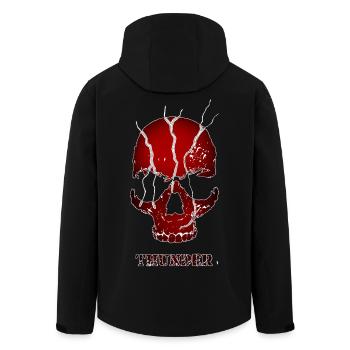 BIRD Original - Red Thunder Skull - Men’s Recycled Softshell Jacket by Stanley/Stella - black - Back - AI Model Male 185 light (185cm)