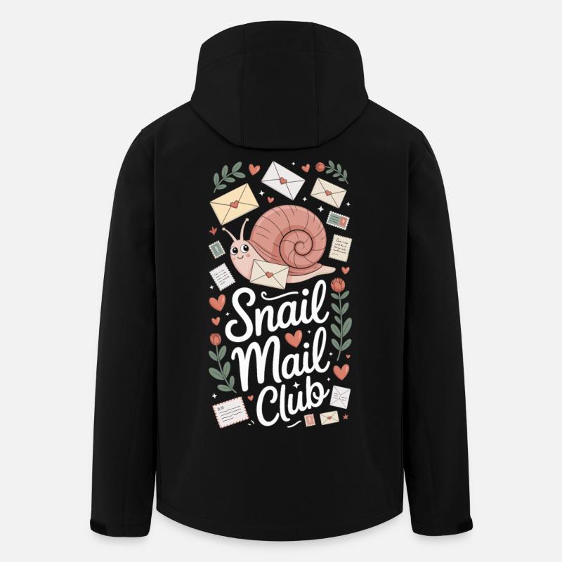 Snail Mail Club T-Shirt - Recycelte Männer Softshell-Jacke von Stanley/Stella - Schwarz