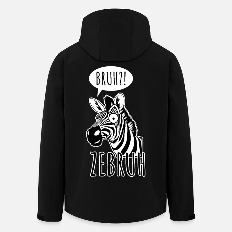Zebra Bro - A ZeBRUH! - Men’s Recycled Softshell Jacket by Stanley/Stella - black