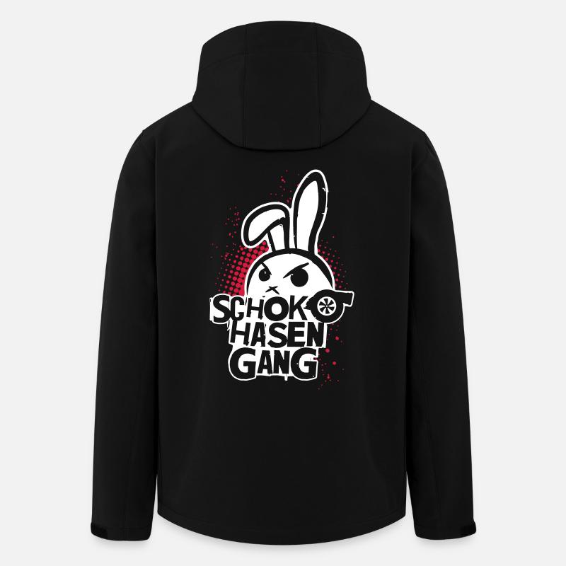 Schokohasengang - Recycelte Männer Softshell-Jacke von Stanley/Stella - Schwarz