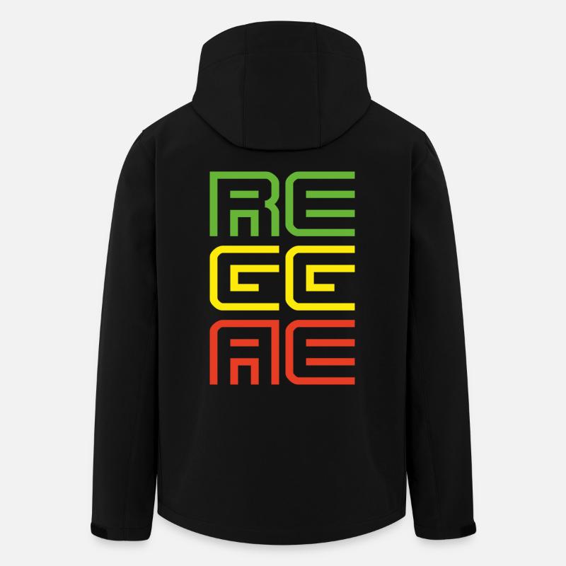 041 - Reggae - Recycelte Männer Softshell-Jacke von Stanley/Stella - Schwarz