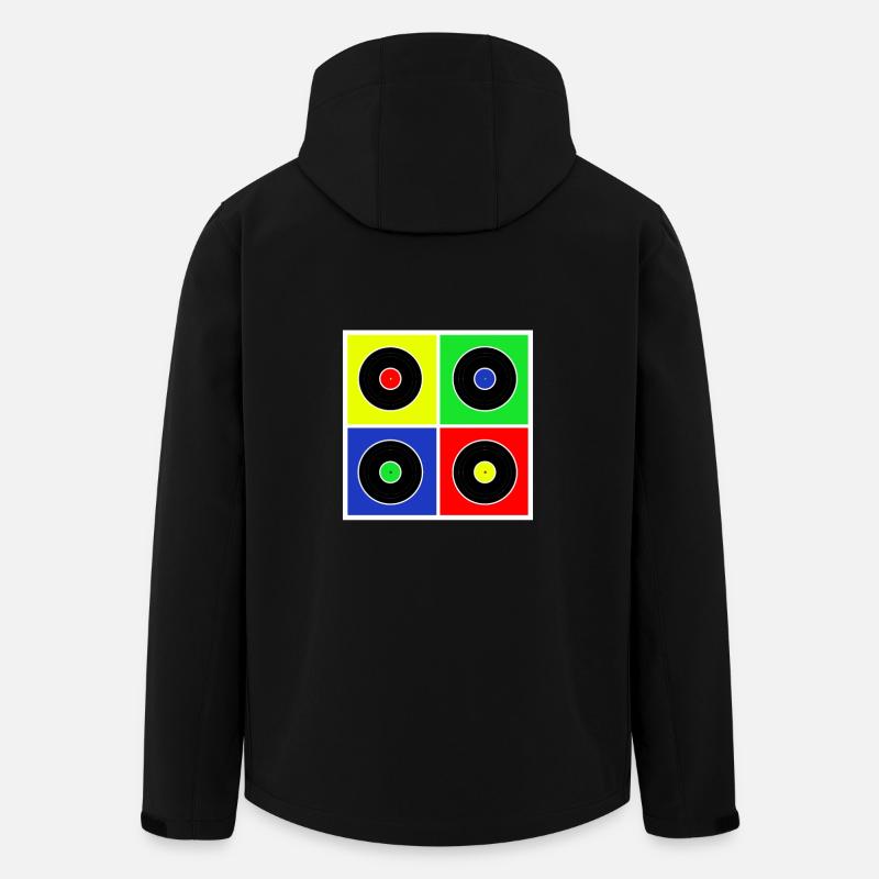 Vinyl - Recycelte Männer Softshell-Jacke von Stanley/Stella - Schwarz