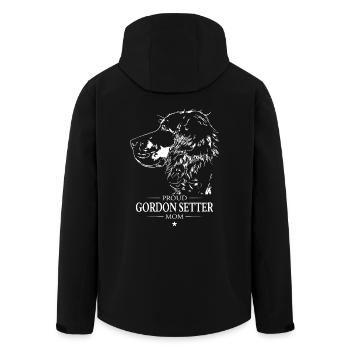 Gordon Setter Maman Chien Chien Wilsigns - Veste softshell homme en polyester recyclé Stanley/Stella - noir - Dos - AI Model Male 185 light (185cm)