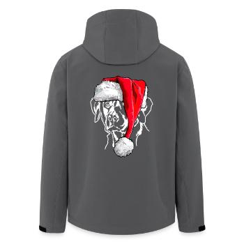 Père Noël Labrador Labbi Chien Wilsigns - Veste softshell homme en polyester recyclé Stanley/Stella - noir - Dos - AI Model Male 185 light (185cm)