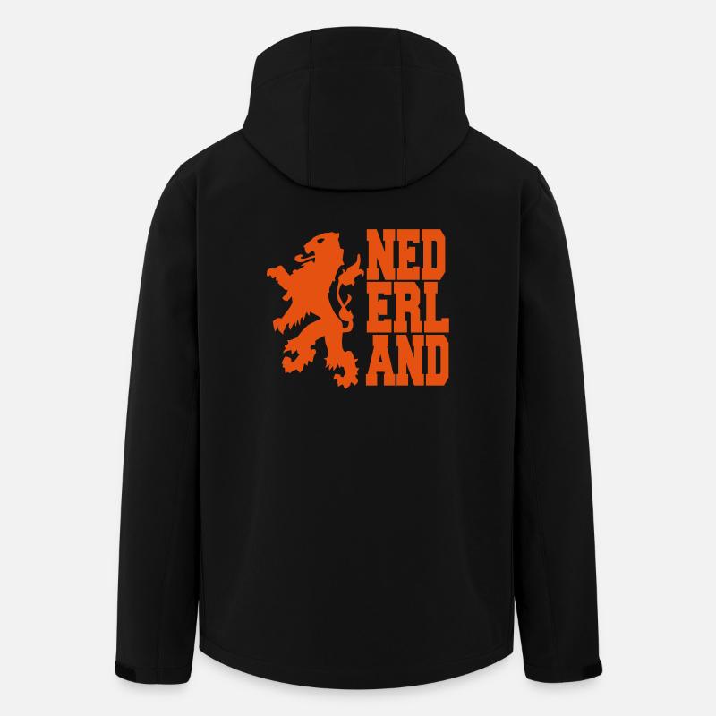 nederland leeuw ii 1c - Recycelte Männer Softshell-Jacke von Stanley/Stella - Schwarz