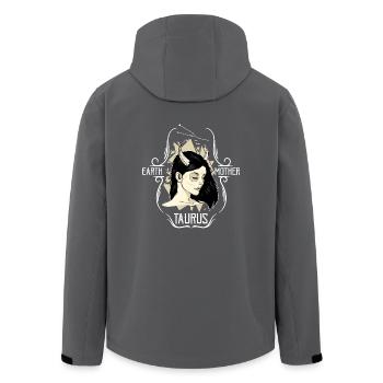 Taureau - signe astrologique - déesse - Veste softshell homme en polyester recyclé Stanley/Stella - charbon - Dos - AI Model Male 185 light (185cm)