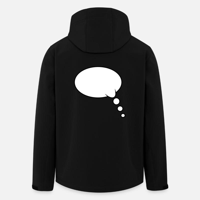 Thought Bubble Design - Men’s Recycled Softshell Jacket by Stanley/Stella - black