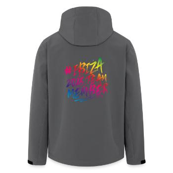 Ibiza 2025 Team Colorful - Men’s Recycled Softshell Jacket by Stanley/Stella - black - Back - AI Model Male 185 light (185cm)