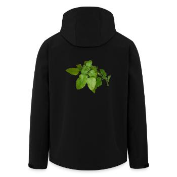 herbes thym romarin persil origan aneth - Veste softshell homme en polyester recyclé Stanley/Stella - noir - Dos - AI Model Male 185 light (185cm)