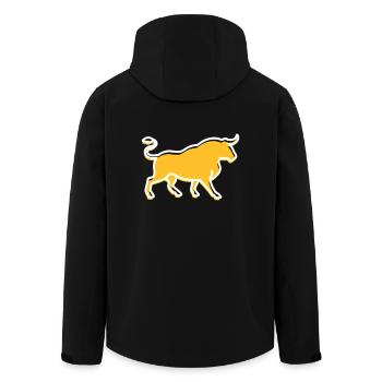 Un taureau sauvage - Veste softshell homme en polyester recyclé Stanley/Stella - noir - Dos - AI Model Male 185 light (185cm)