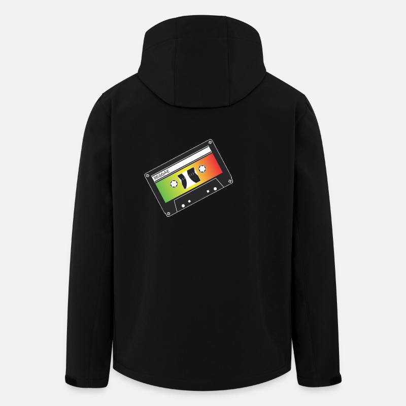 reggae - Veste softshell homme en polyester recyclé Stanley/Stella - noir