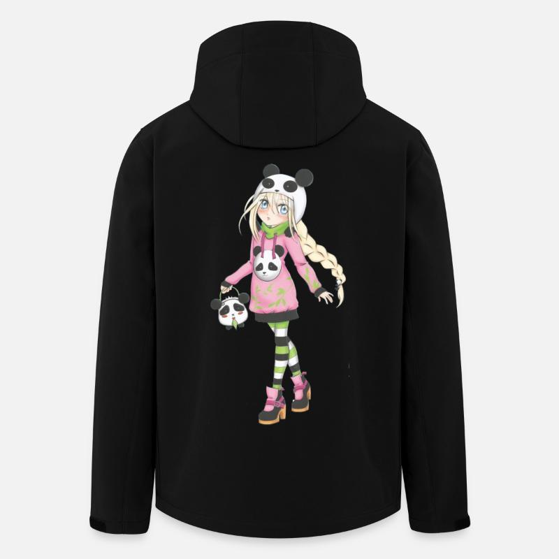 Manga - Recycelte Männer Softshell-Jacke von Stanley/Stella - Schwarz