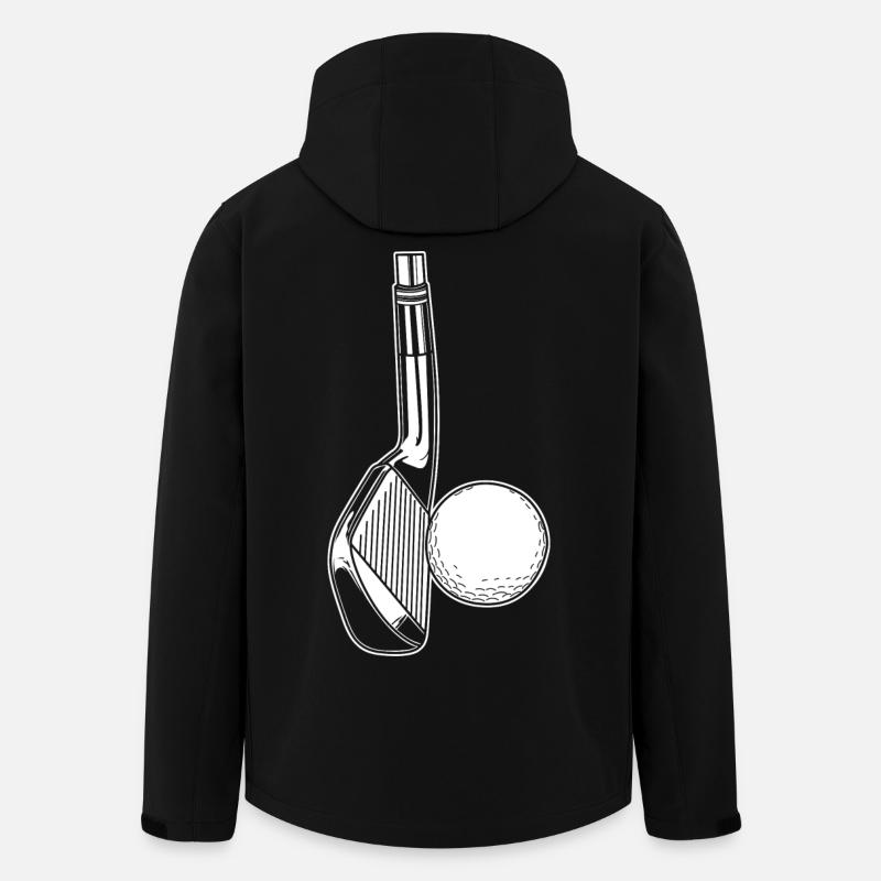 Golf spielen - Recycelte Männer Softshell-Jacke von Stanley/Stella - Schwarz