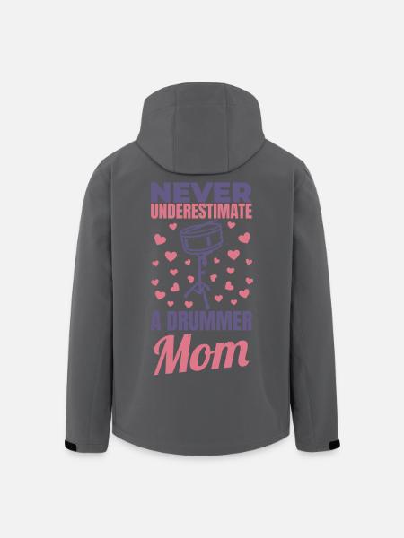 Trommler Mama - Recycelte Männer Softshell-Jacke von Stanley/Stella - Schwarz