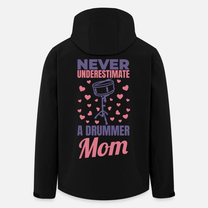 Drummer Mom - Men’s Recycled Softshell Jacket by Stanley/Stella - black