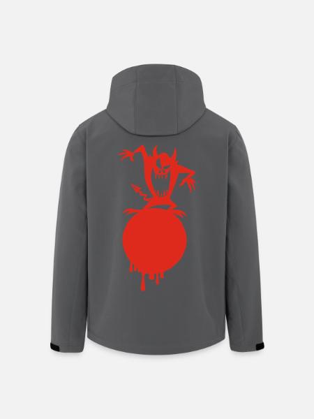 Il mostro sul pianeta rosso - Giacca softshell uomo in poliestere riciclato di Stanley/Stella - nero