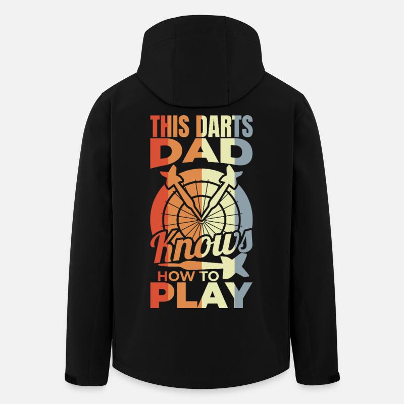Darts player father - Men’s Recycled Softshell Jacket by Stanley/Stella - black