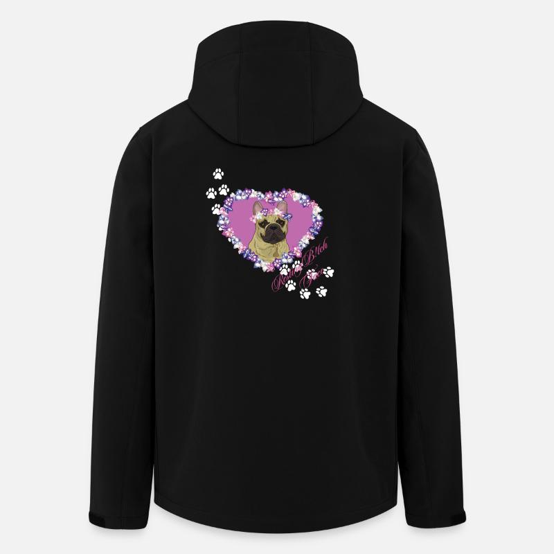 Resting B!tch Face Frenchie - Men’s Recycled Softshell Jacket by Stanley/Stella - black