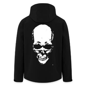 Cranial minimalism - Men’s Recycled Softshell Jacket by Stanley/Stella - black - Back - AI Model Male 185 light (185cm)