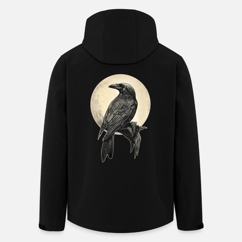 Rabe - Recycelte Männer Softshell-Jacke von Stanley/Stella - Schwarz