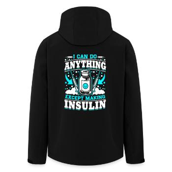 Diabetes I Can Do Anything - Men’s Recycled Softshell Jacket by Stanley/Stella - black - Back - AI Model Male 185 light (185cm)