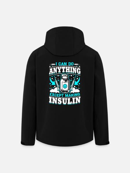 Diabetes I Can Do Anything - Men’s Recycled Softshell Jacket by Stanley/Stella - black