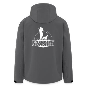 BRITTANY SPANIEL Chiens de chasse Chiens de chasse Wilsigns - Veste softshell homme en polyester recyclé Stanley/Stella - noir - Dos - AI Model Male 185 light (185cm)