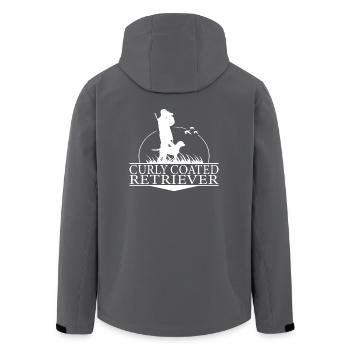 CURLY COATED RETRIEVER Jagdhunde Jagd Wilsigns - Recycelte Männer Softshell-Jacke von Stanley/Stella - Schwarz - Hinten - AI Model Male 185 light (185cm)