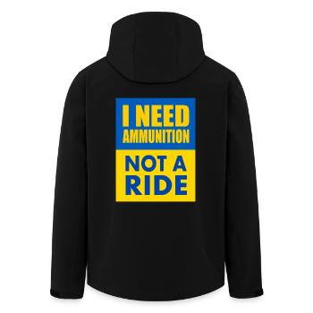I need ammunition not a ride - Veste softshell homme en polyester recyclé Stanley/Stella - noir - Dos - AI Model Male 185 light (185cm)